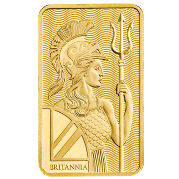 Certified 5g Gold Bar Royal Mint Britannia Bar