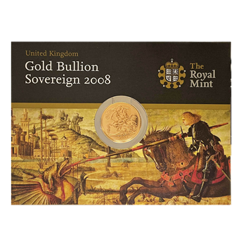 Carded Gold Sovereign 2008