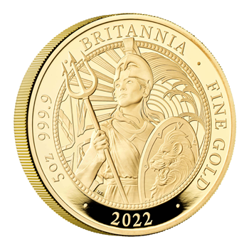 5 Oz Gold Proof Britannia Coin 2022 