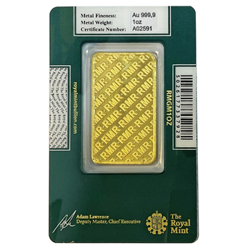 Certified 1 Oz Gold Bar Royal Mint 