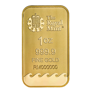 Certified 1 Oz Gold Royal Mint Britannia Bar 