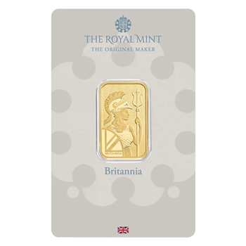 Certified 10g Gold Bar Royal Mint Britannia Bar