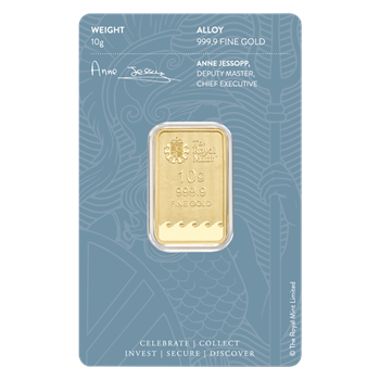 Certified 10g Gold Bar Royal Mint Britannia Bar