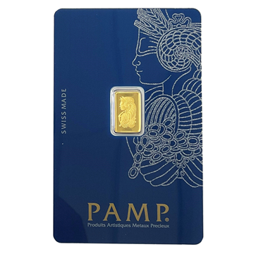 Certified 1g Gold Bar PAMP Suisse