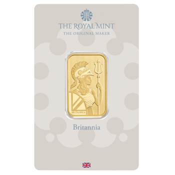 Certified 20g Gold Bar Royal Mint Britannia Bar