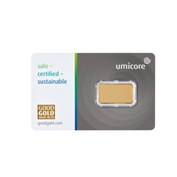 Certified 2.5g Gold Bar Umicore