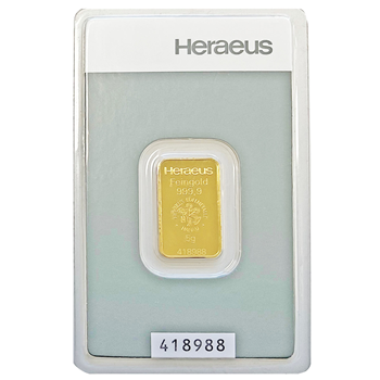 Certified 5g Gold Bar Argor- Heraeus