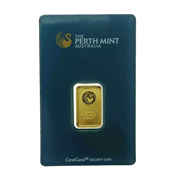 Certified 5g Gold Bar Perth Mint