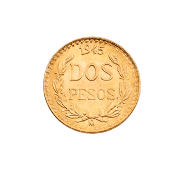 Mexican Dos Pesos Gold Coin