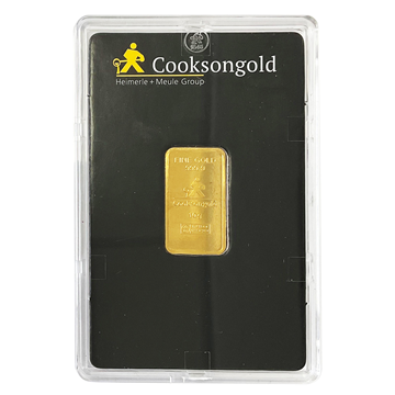 Cooksons Certified 10g Gold Bar