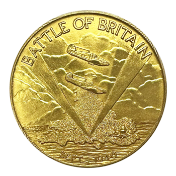 Gold Battle Of Britain 25th Anniversary Medal