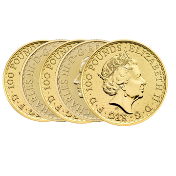 1 Oz Gold Britannia - 5 Coin Bundle 