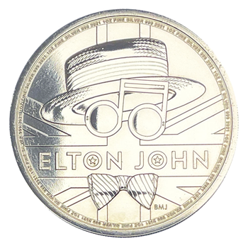 Silver 1 Oz Coin - Elton John