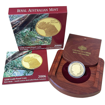 $200 Red-tailed Black Cockatoo Rare Bird Coin