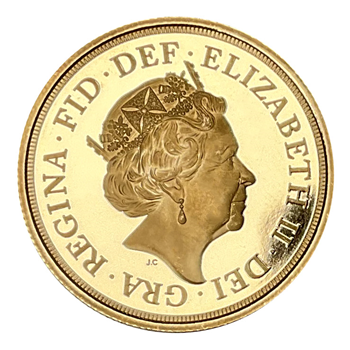 Gold 2 Pound Double Sovereign Loose Proof 