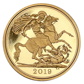 Gold 2 Pound Double Sovereign Loose Proof 