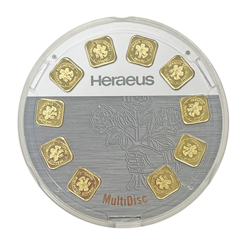 Gold Argor-Heraeus Multidisc Bar 10 x 1g