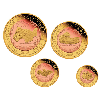 Gold Australian Nugget 35th Anniversary Set