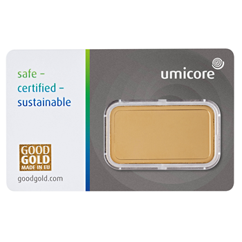 Certified 20g Gold Bar Umicore