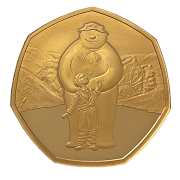 Gold Fifty Pence The Snowman