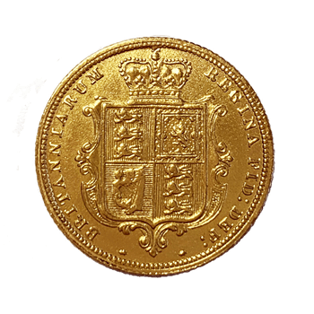 Gold Half Shieldback Sovereign