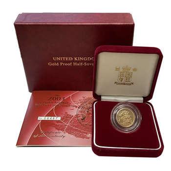 Gold Half Sovereign -  Proof Coin with Box