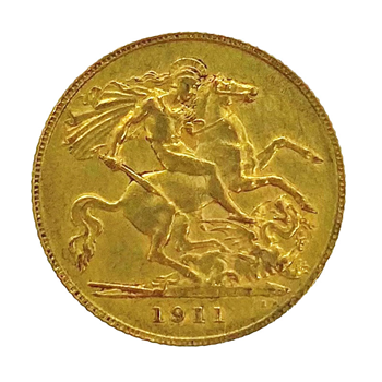 Gold Half Sovereign - George V 1911 London