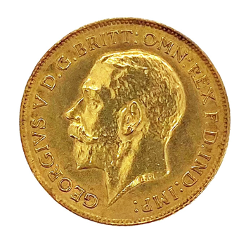 Gold Half Sovereign - George V 1913 London