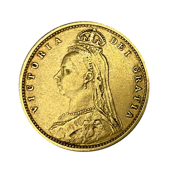 Gold Half Sovereign Victoria Jubilee Shield 1892 