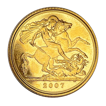 Gold Half Sovereign-Elizabeth II 2007