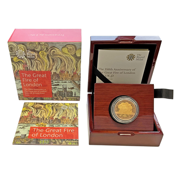 Gold Proof £2 - The Great Fire Of London 2016