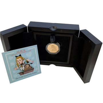 Gold Proof 50 Pence - Alice in Wonderland