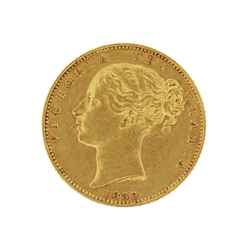 Gold Sovereign -  Low Grade Shieldback