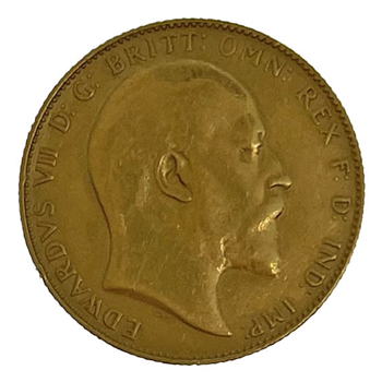 Gold Sovereign - Edward   1906 London