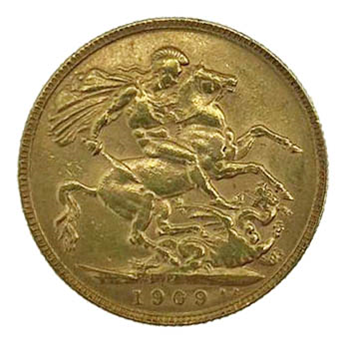 Gold Sovereign - Edward   1909 Perth