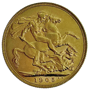 Gold Sovereign - Edward 1905 Perth