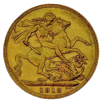 Gold Sovereign - George V- 1913 - London