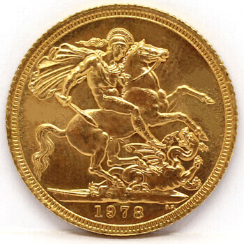 Gold Sovereign - QE2