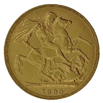 Gold Sovereign - Victoria Jubilee Head 1890 London