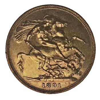 Gold Sovereign - Victoria Jubilee Head 1891 London