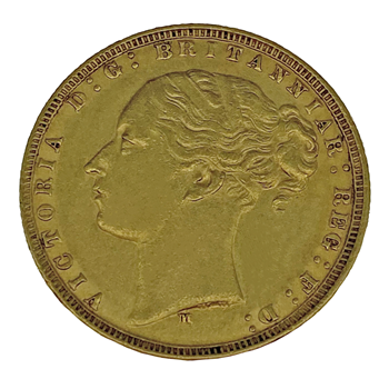 Gold Sovereign - Victoria Young Head 1876 - M