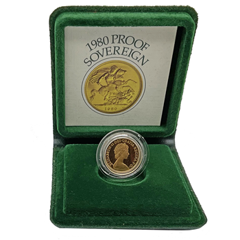 Gold Sovereign 1980 Proof Coin