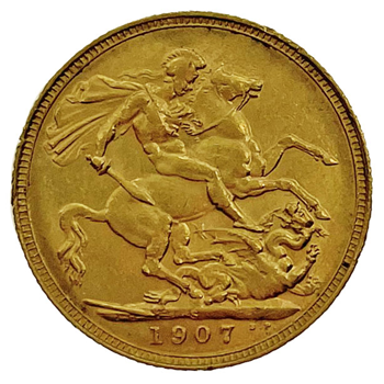 Gold Sovereign Edward VII 1907 Sydney Mint