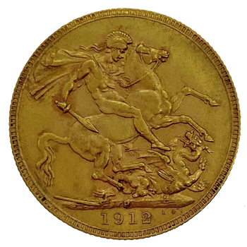 Gold Sovereign - George V- 1912 - Perth