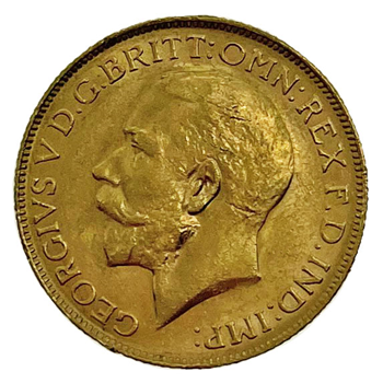 Gold Sovereign George V 1914 London Mint