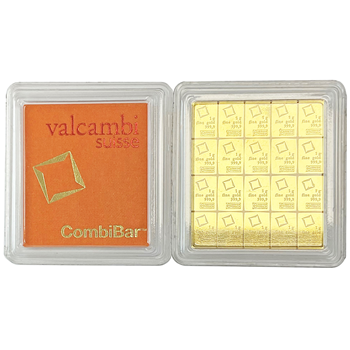 Gold Valcambi Suisse  Combi Bar 20 x 1g