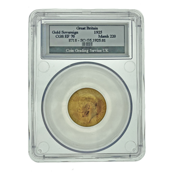 Graded 1925 Full Gold Sovereign