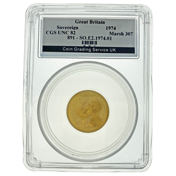 Graded 1974 Full Gold Sovereign