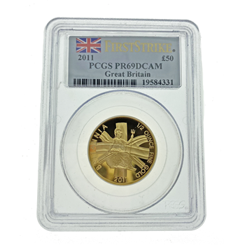 Graded 2011 Gold Britannia - 1/2 Ounce 