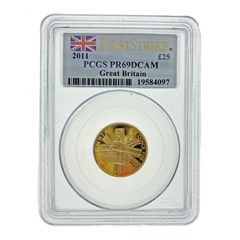 Graded 2011 Gold Britannia - 1/4 Ounce 